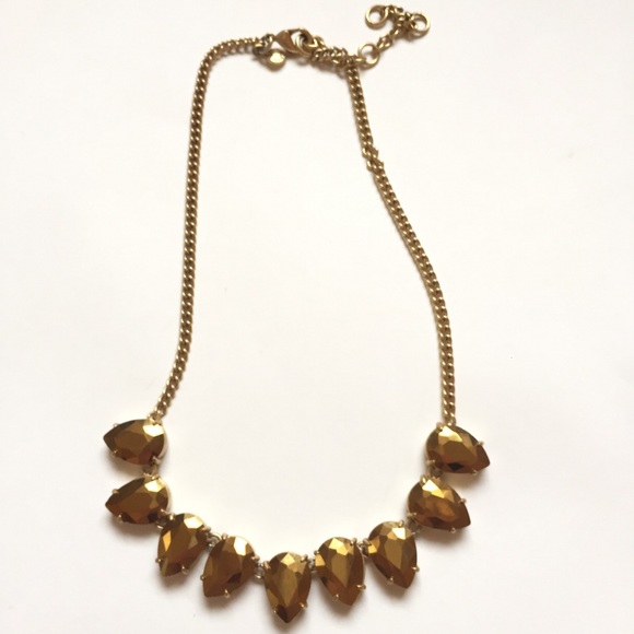 NEW J.Crew Gold Jeweled Necklace - Picture 2 of 4